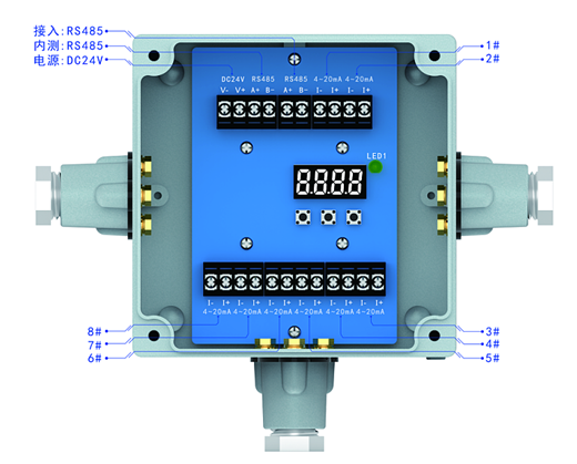 RS485轉(zhuǎn)4-20mA信號轉(zhuǎn)換器